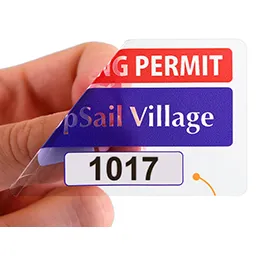 STATIC VINYL LABELS