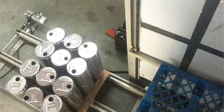 Big Pail/Square Empty Can Depalletizer