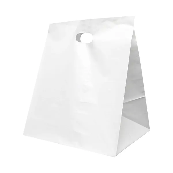 DIE CUT WIDE GUSSET TAKE OUT BAG