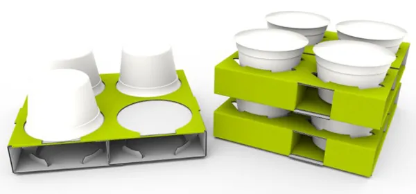 Variable cup tray