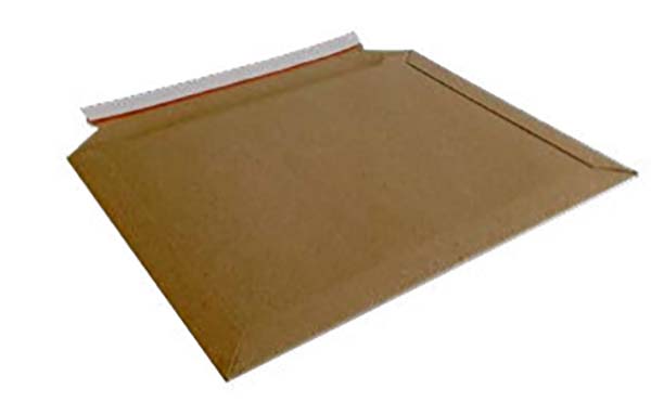 Fullboard mailers, white, coated, long-side opening