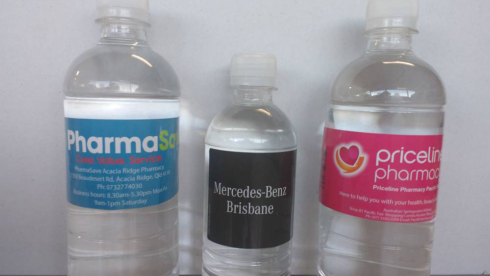 Custom Water Bottle Labels and Sticker Printing