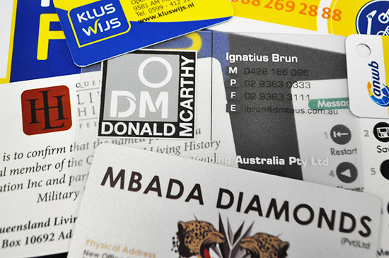 PVC Plastic ID and Business Card Printing