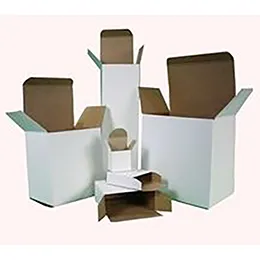 White Reverse Tuck Folding Cartons