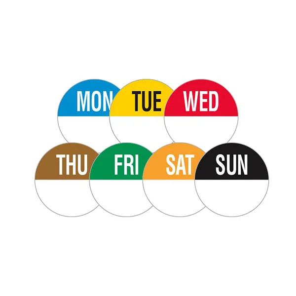 Monday Half Dot Label (1×1000) – 19mm