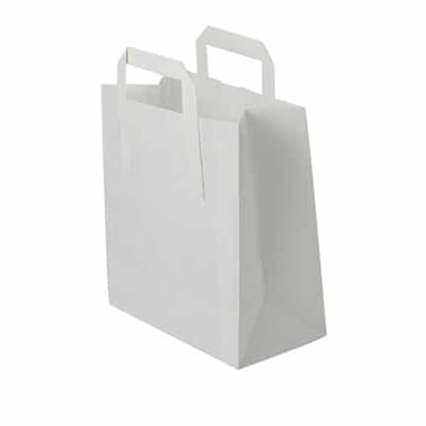 Sustain Recycled Large Paper Carrier Bag – White – 260 x 135 x 305mm