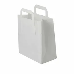Sustain Recycled Large Paper Carrier Bag – White – 260 x 135 x 305mm