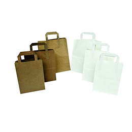 Brown  White SOS Paper Carriers