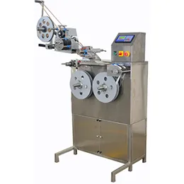 counter rewinder with label applicator