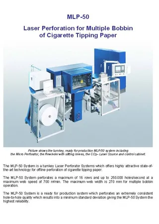 Laser Perforation for Multiple Bobbin