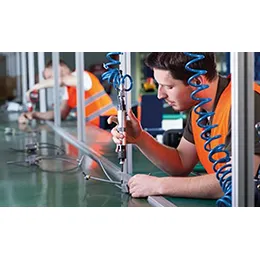 Air filtration for industrial-air oil separation