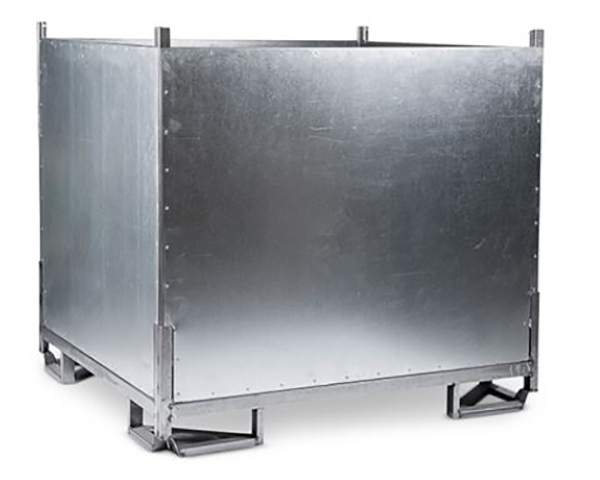 Steel racks and containers
