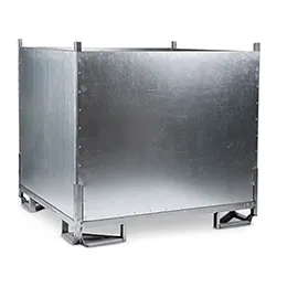 Steel racks and containers