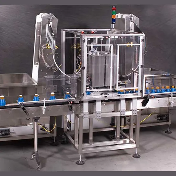 Two Handed Capping Dual Head Capper | Packaging Machinery | New England Machinery