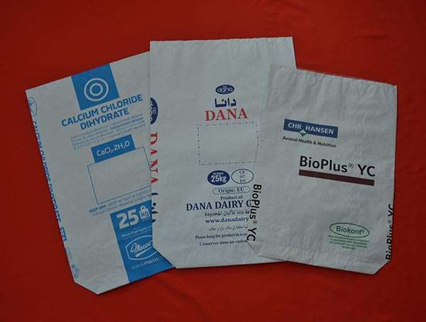 Paper bags with inner PE film