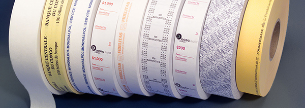 Banknote Wrappers on Reels