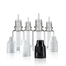 10ml Dropper Bottles PET Plastic with Childproof Caps