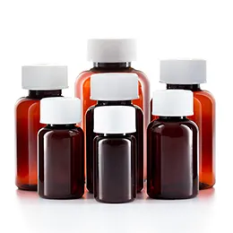 UnoPac Amber Round PET Tablet Bottles