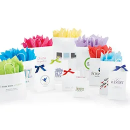 White Kraft Shopping Bags