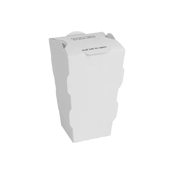 Tamper Evident Medium Fry Carton, White, 600 ct.