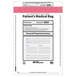 Tamper Evident Patient Valuables Bags