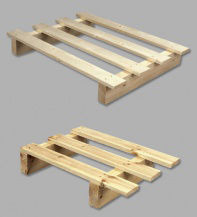 TWO-WAY SINGLE USE PALLET