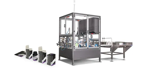 VERTICAL CARTONING WITH AUTOMATIC LOADING