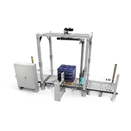 Rotary arm stretch wrapper