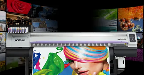 Roll to roll inkjet printer - JV300 Series