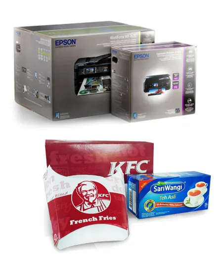 Regular printed packaging
