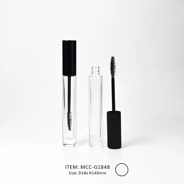 MCC-G1848 empty glass mascara tube lip gloss tube as makeup packaging