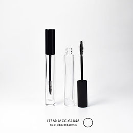 MCC-G1848 empty glass mascara tube lip gloss tube as makeup packaging