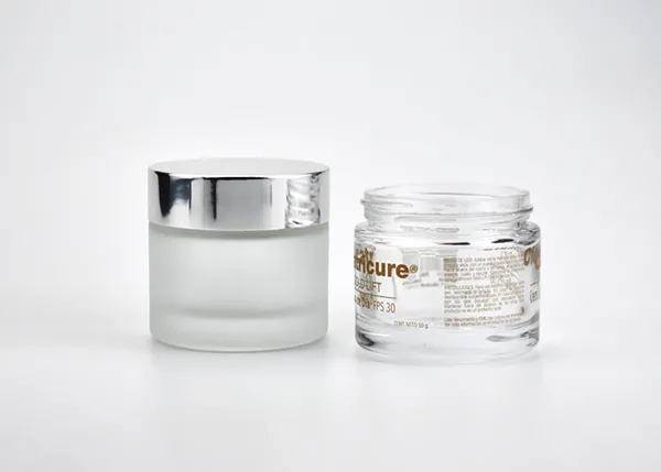 FLINT GLASS COSMETIC JAR CONTAINER