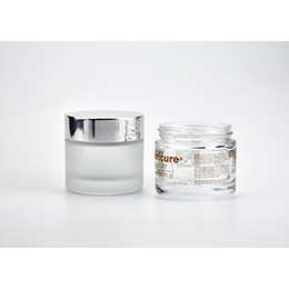 FLINT GLASS COSMETIC JAR CONTAINER