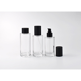 GLASS COSMETIC BOTTLES AND PUMPS