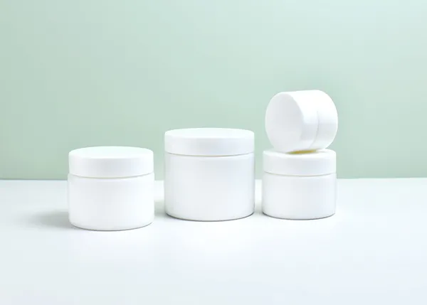 OPAL WHITE GLASS COSMETIC JARS