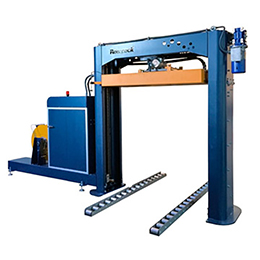 2250 High tension vertical pallet strapping machine