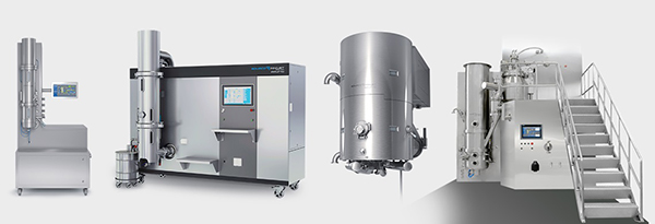 Granulating ,Coating and drying Small Particles solution