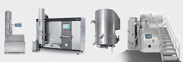 Granulating ,Coating and drying Small Particles solution