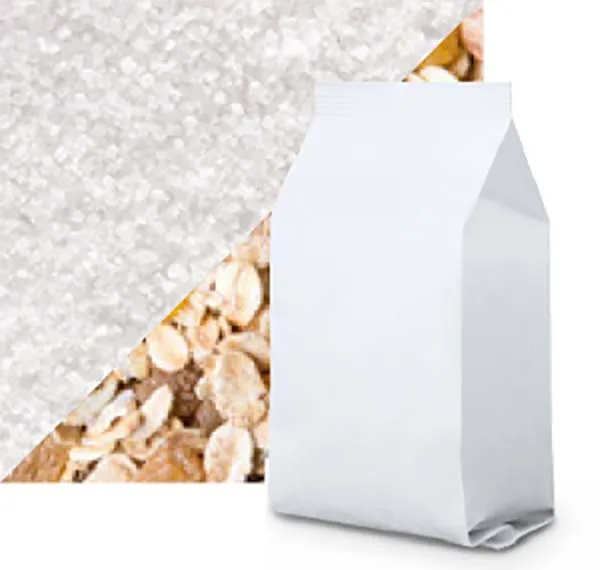 CRYSTAL SUGAR AND BASIC MUESLI IN PAPER