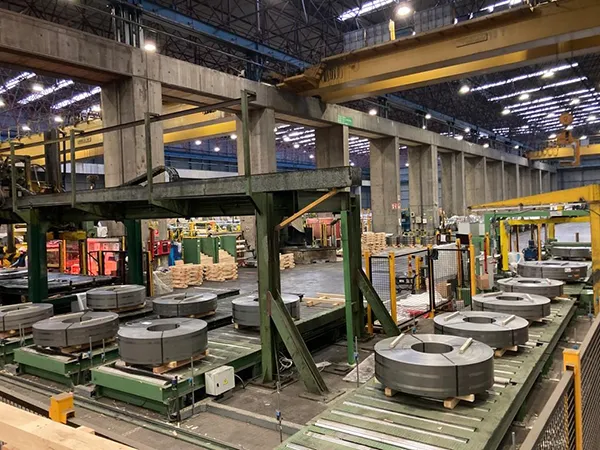 AUTOMATIC PACKAGING LINE FOR SLIT COILS PACKAGES
