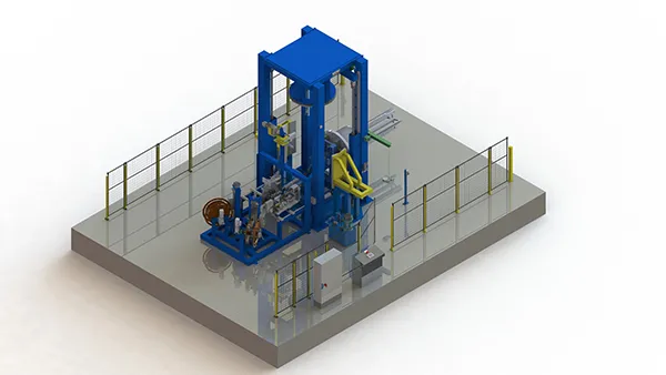 STRAPPING & COMPACTING LINE FOR THE WIRE COILS