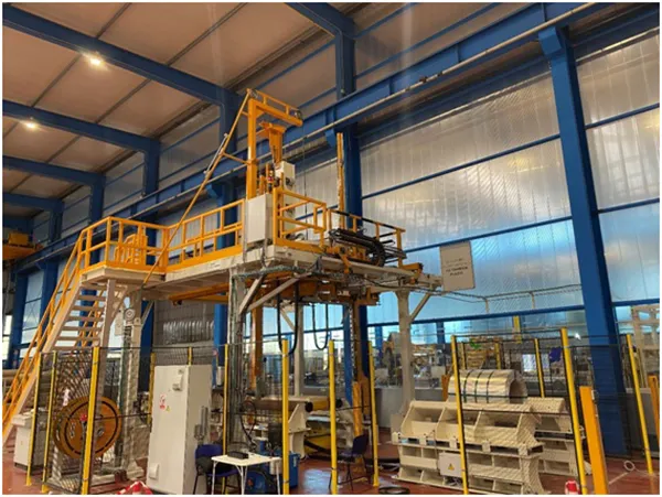 AUTOMATIC STRAPPING LINE FOR ALUMINIUM OR PAINTED COILS