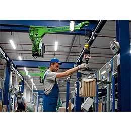 Overhead rail or ceiling mounted manipulator