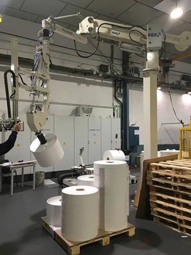 Pneumatic manipulators with gripping tools