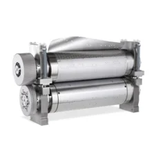 Module with magnetic cylinder and cutting plates
