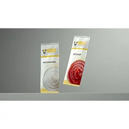 Ketchup, Mayonnaise and Mustard Packages