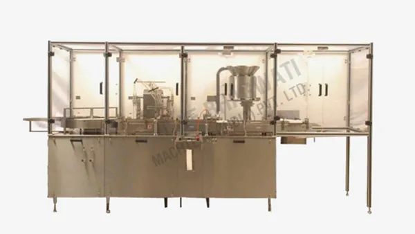 Twin Head Liquid Filling with Rubber Stoppering Machine