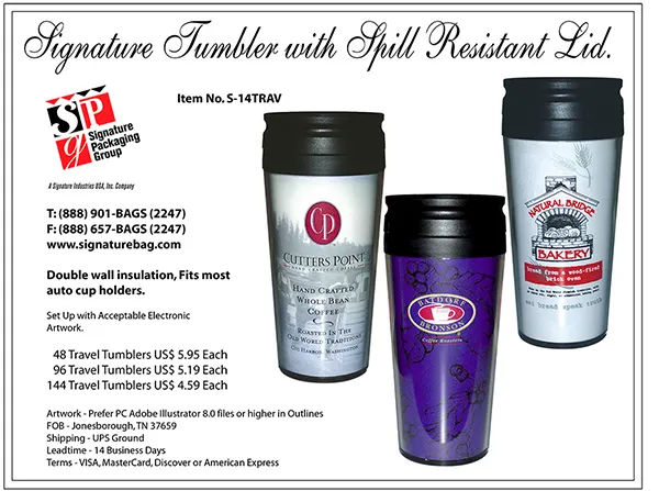 Custom Printed Coffee Tumblers