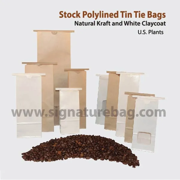 Signature’s Natural Kraft Tin Tie Bags